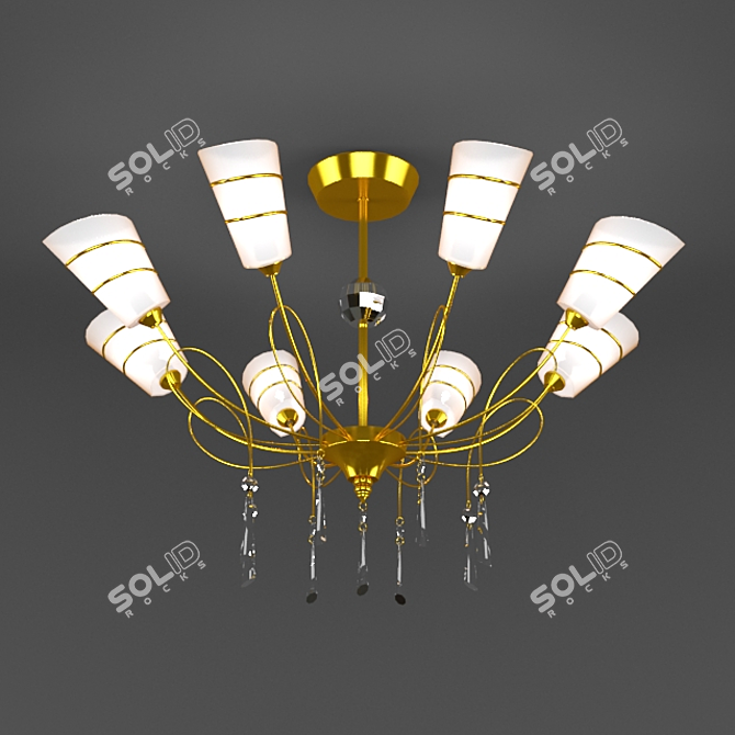 Elegant Crystal Chandelier - Imported from China 3D model image 1