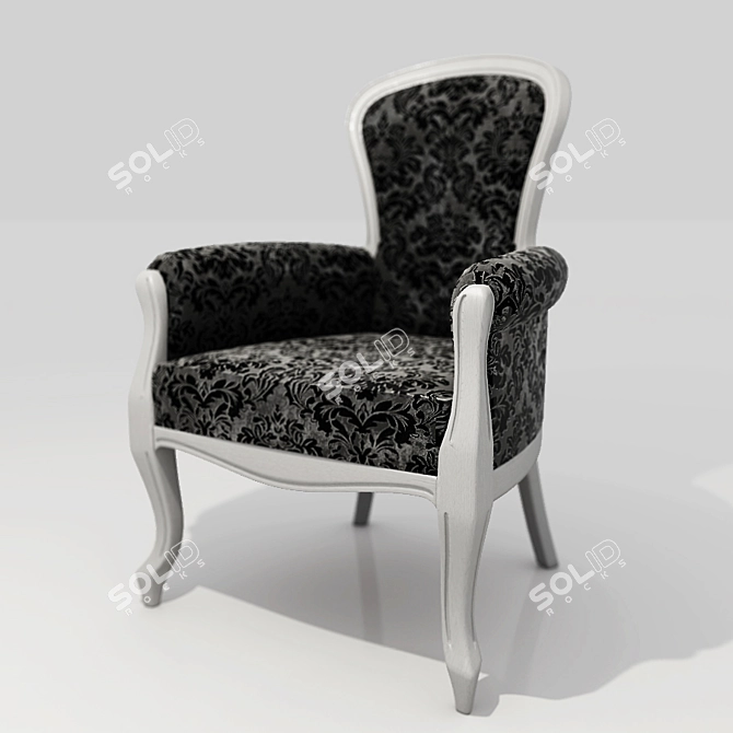 Amadeus Upholstered Armchair 3D model image 1