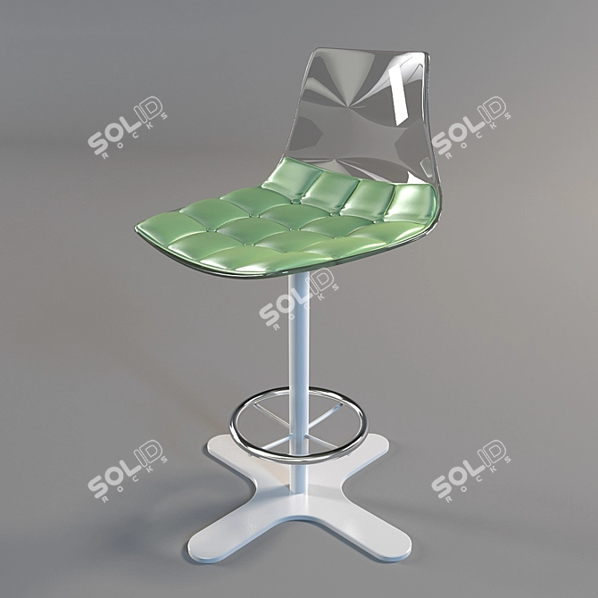 Elegant Bar Stool for Modern Spaces 3D model image 1