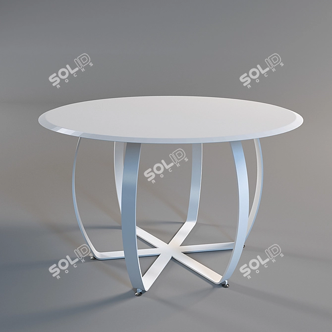 Elegant BASILEA Dining Table 3D model image 1