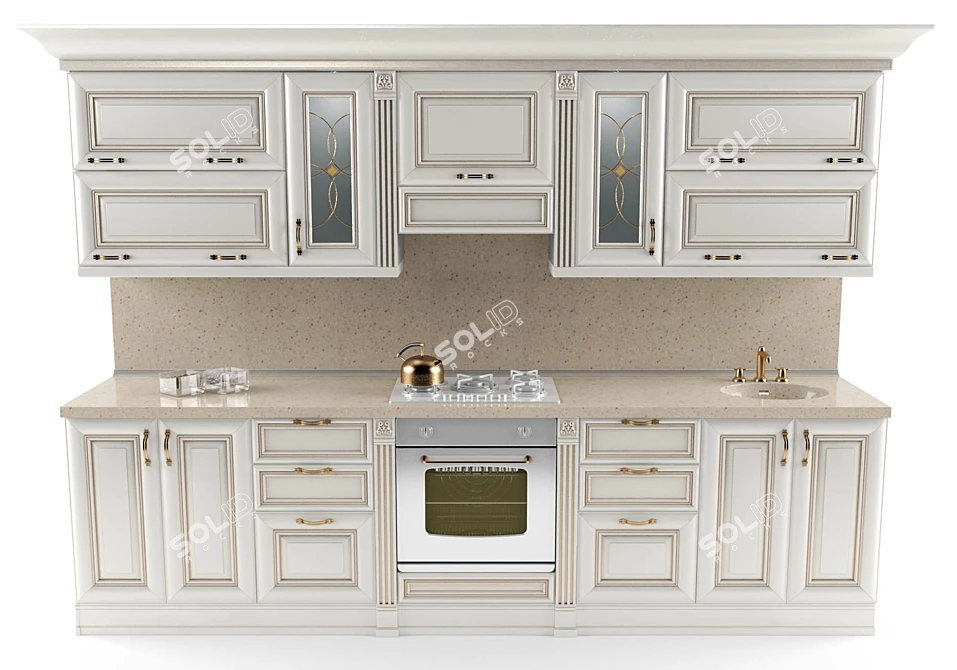 "Italiano" Kitchen 3D model image 1