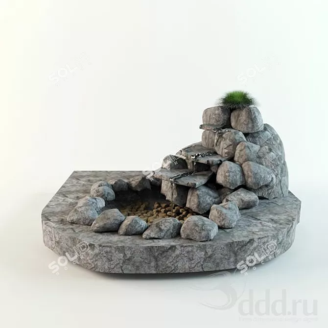 Exquisite Asian Decor Piece 3D model image 1