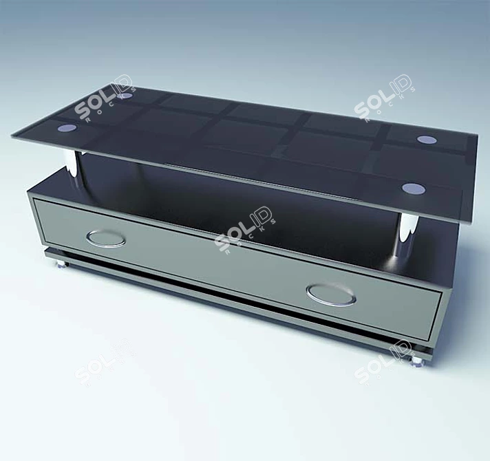 Hidden TV Stand 3D model image 1