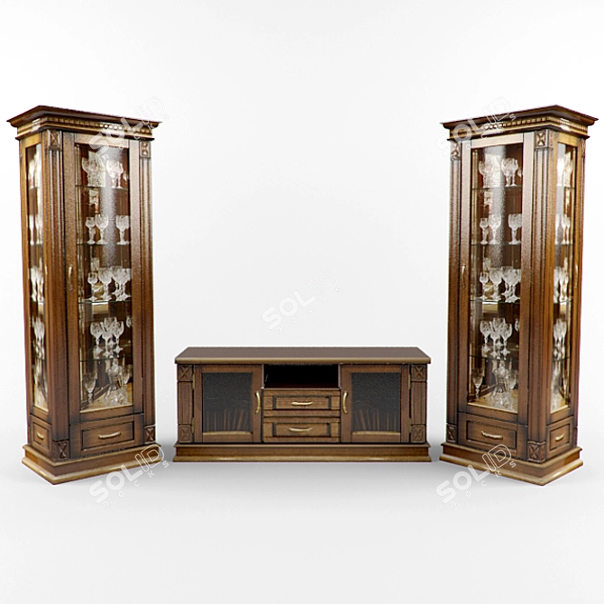 Elegant Verdi Lounge 3D model image 1