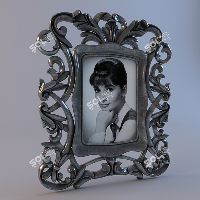 Elegant Memories Photo Frame 3D model image 1