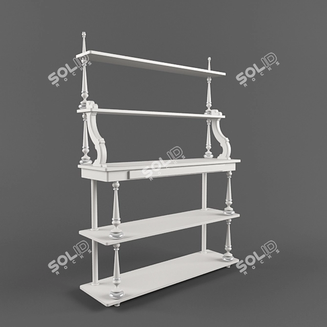  Children's Delight: Playful Storage Shelves 3D model image 1