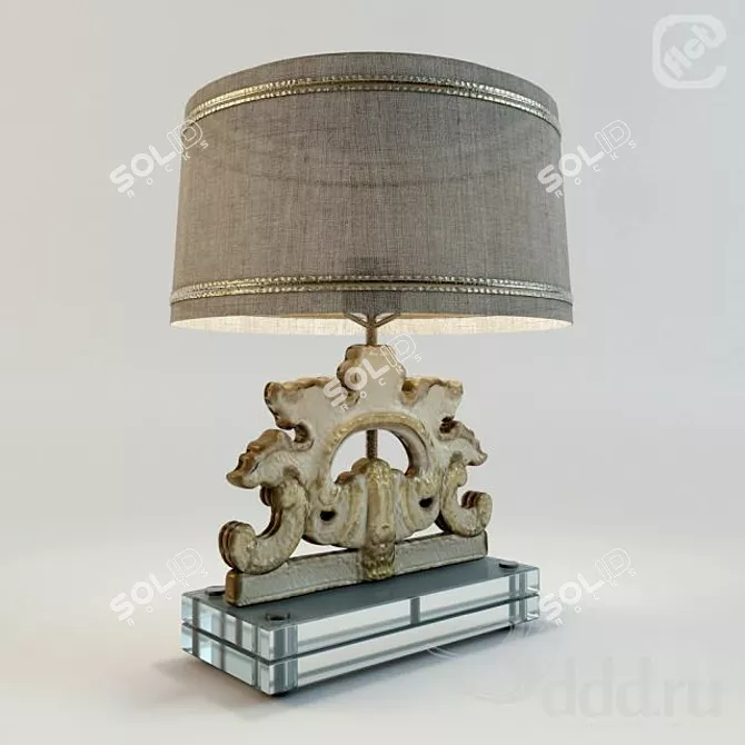 Boho Chic Desk Lamp 3D model image 1
