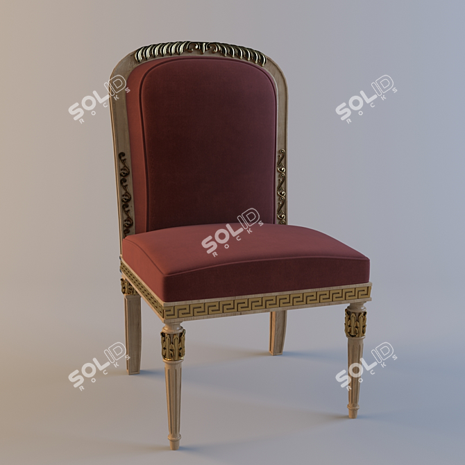 Timeless Elegance Classic Chair 3D model image 1