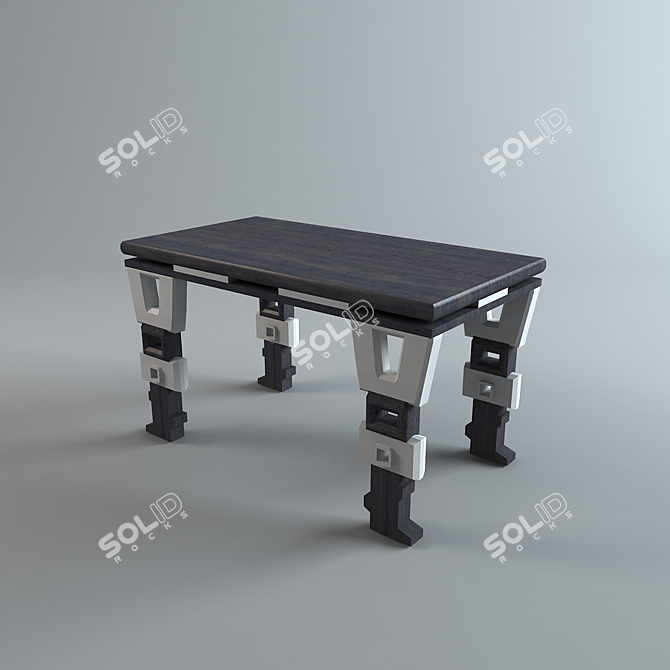 Celestial Textured Table 3D model image 1