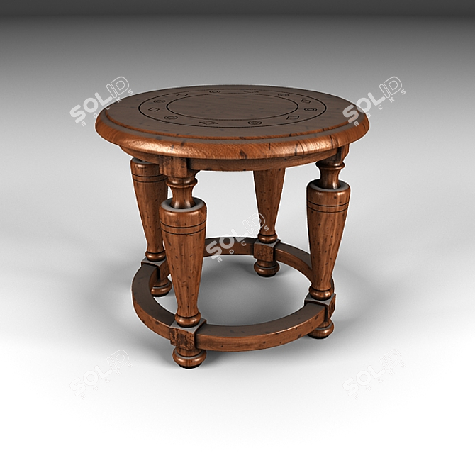 Elegant T67 Nesting Tables 3D model image 1