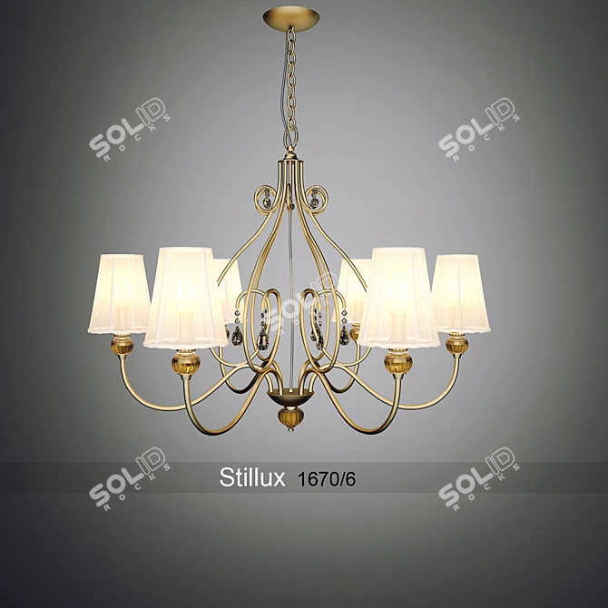 Elegant Art Deco Modern 1670/6 3D model image 1