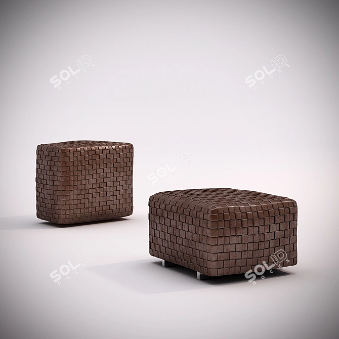 Flexform Bangkok - Modern Stylish Pouf 3D model image 1
