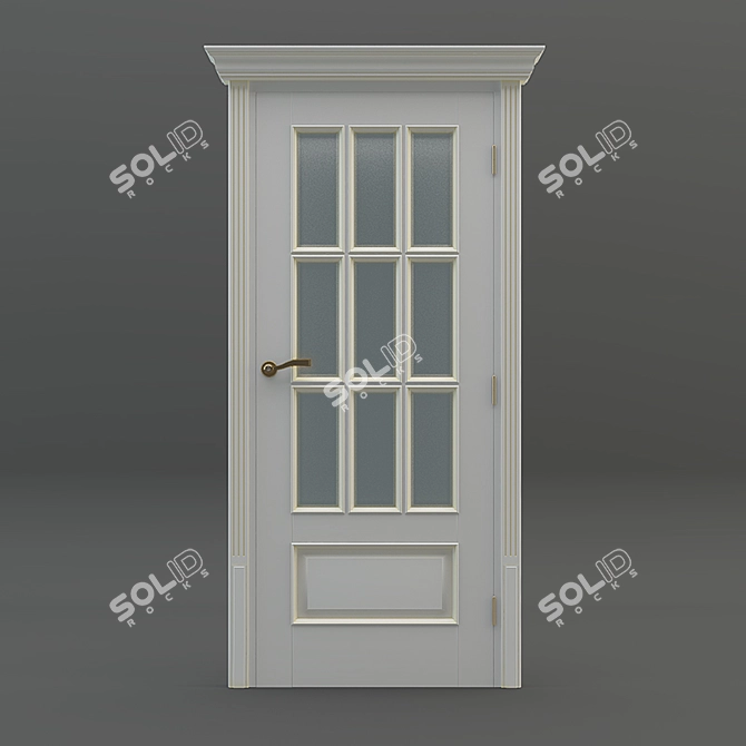 Radiant Alexander Wooden Door 3D model image 1