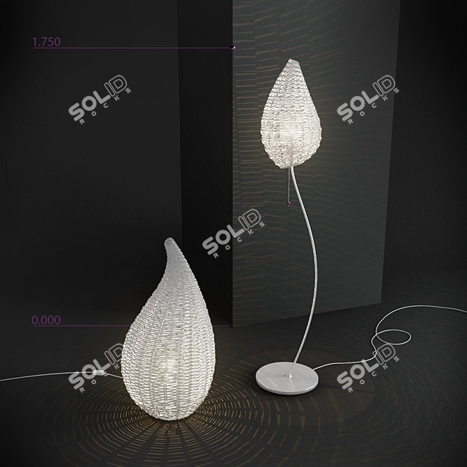 Woven Chic Lighting Chain 3D model image 1