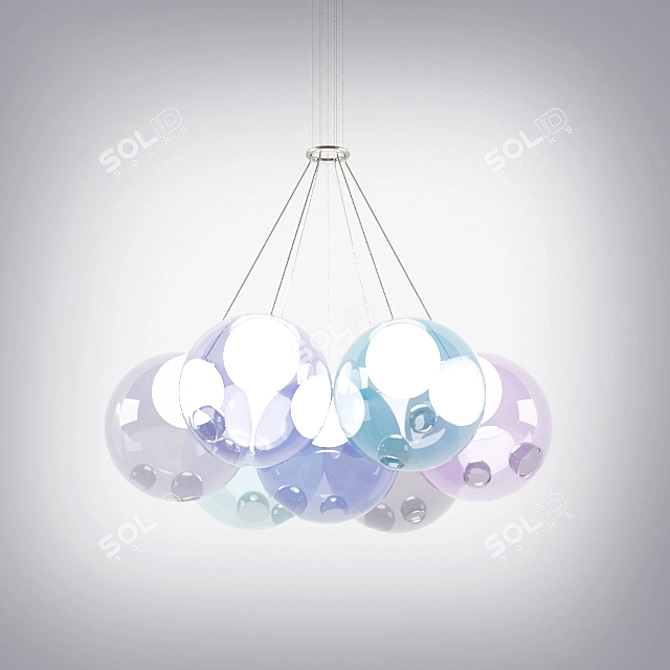 Bocci 28: Elegant Adjustable Pendant 3D model image 1