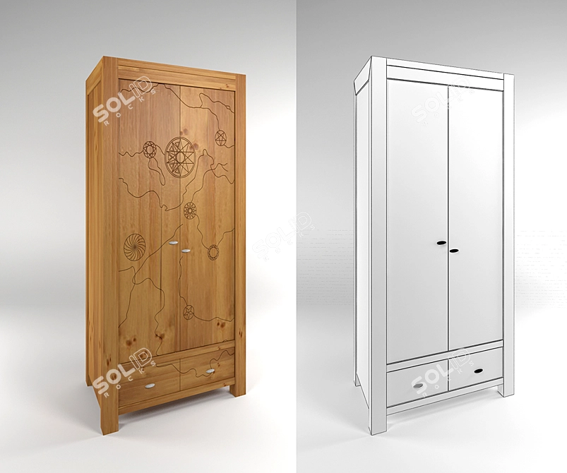 Belfan/Mont Wardrobe 3D model image 1