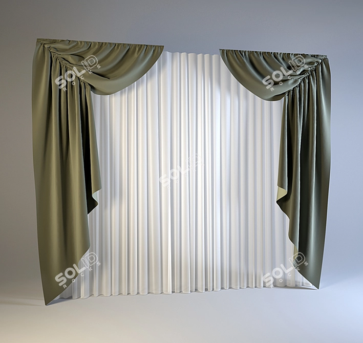 Timeless Elegance: Classic Blinds 3D model image 1