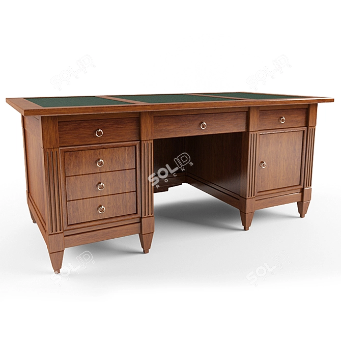 Elegant Direttorio Writing Desk 3D model image 1