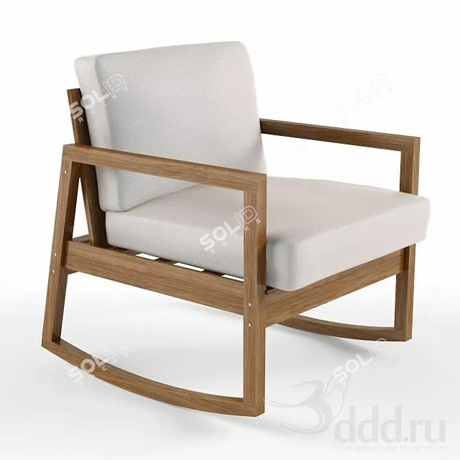 Cozy Living Armchair 3D model image 1