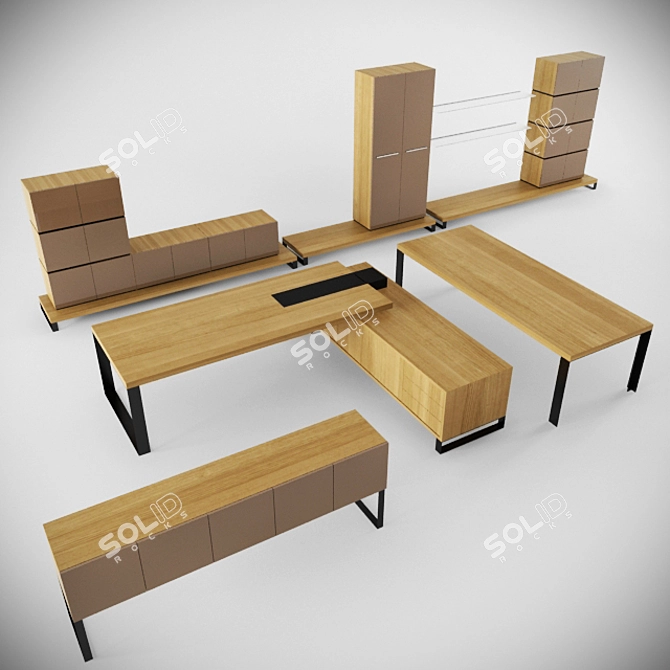 Loop Office Furniture 3D model image 1