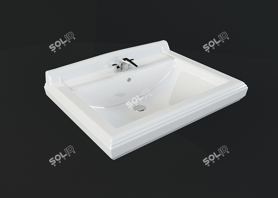 Villeroy&Boch Hommage 7101a1 Basin 3D model image 1