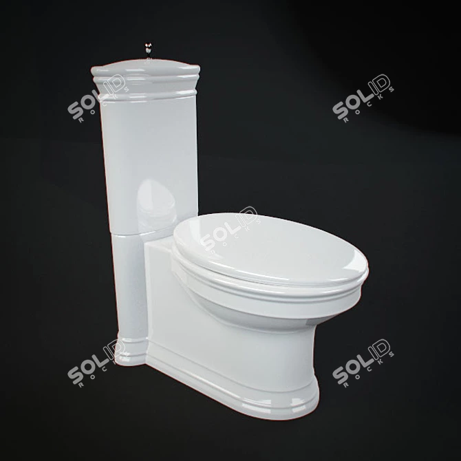 Elegant Villeroy&Boch Amadea Toilet 3D model image 1