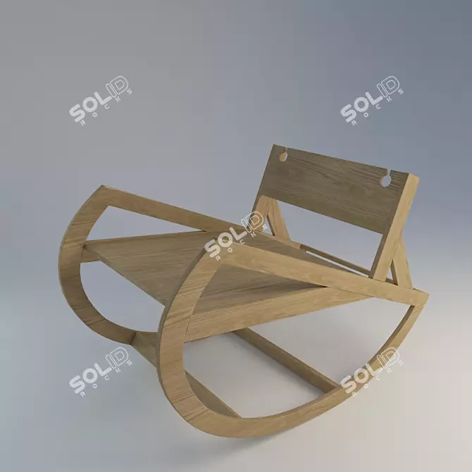 Modern Rocking Chair 3D model image 1