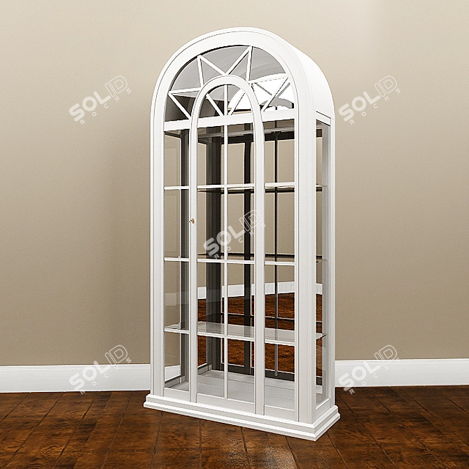 Elegant Display Cabinet by Betamobili 3D model image 1