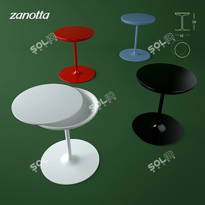 Zanotta Small Table | Indriolo Design 3D model image 1