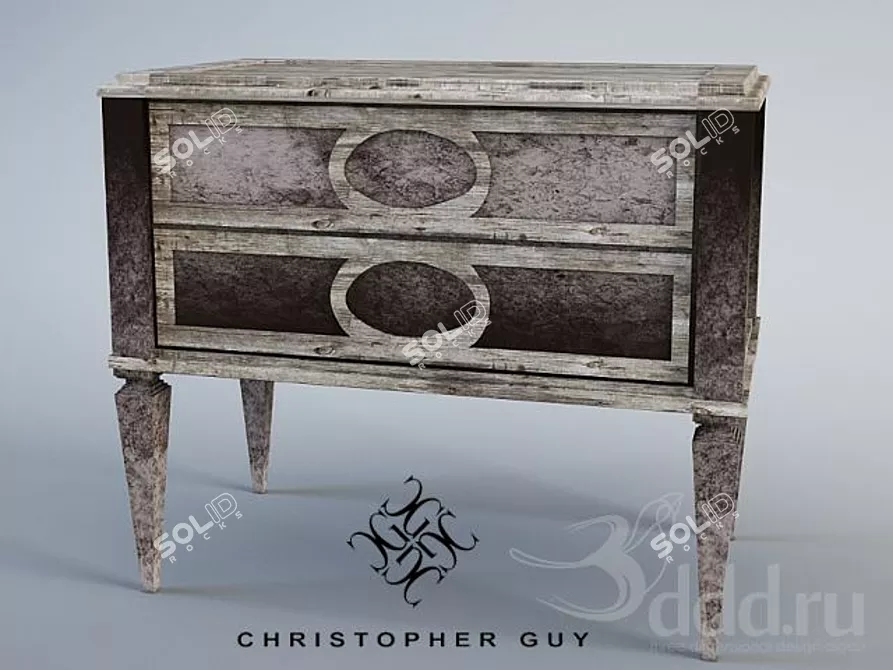 Christopher Guy Mirrored Chest 85-0011 3D model image 1