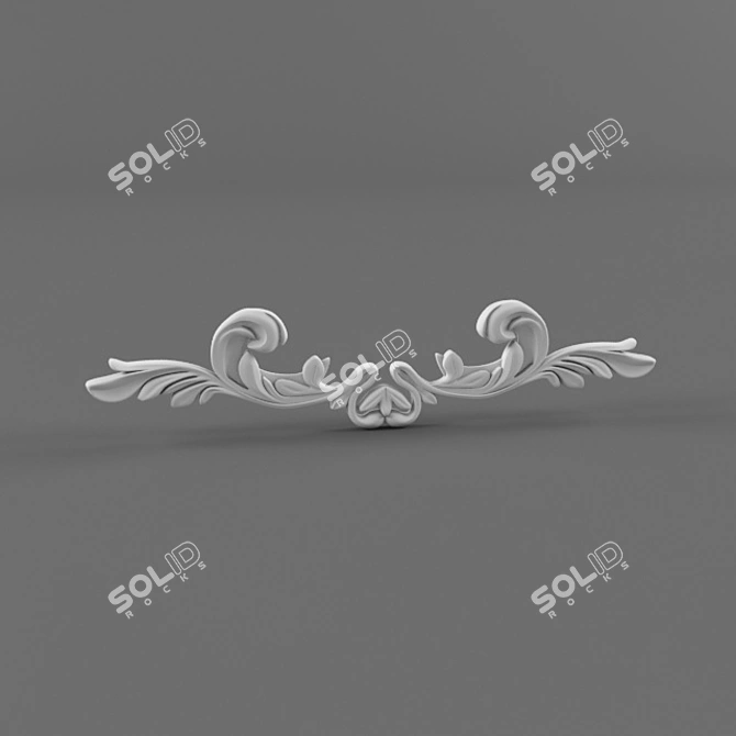 Elegant Stucco Accent 3D model image 1