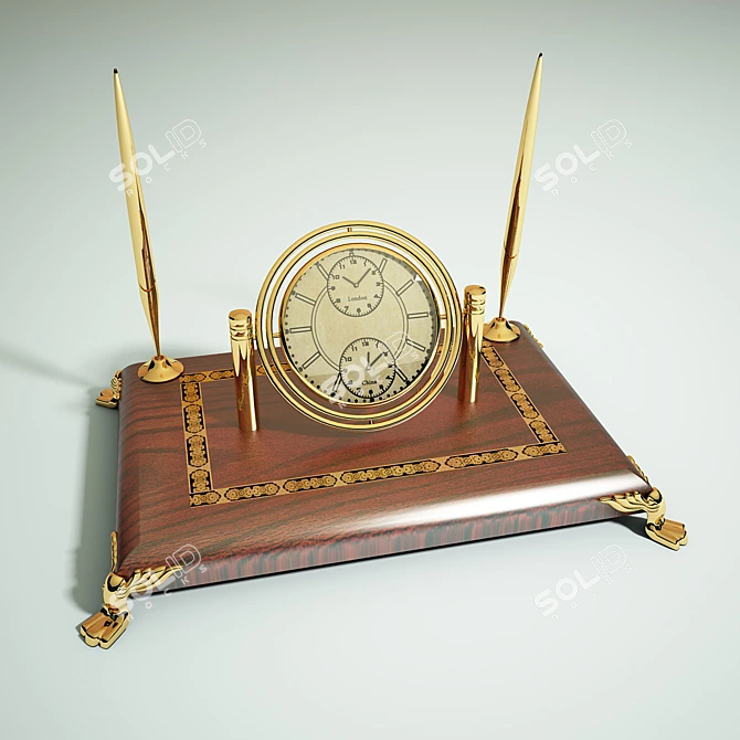 Maritime Treasures: Credan Titanic Clock 3D model image 1