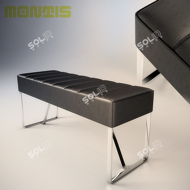 Elegant Montis Piano Bench 3D model image 1