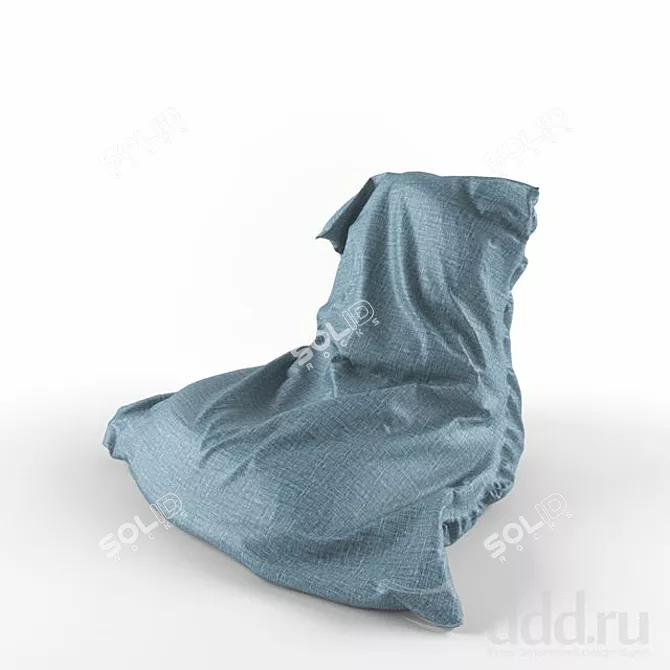 Cozy Comfort Beanbag Chair 3D model image 1