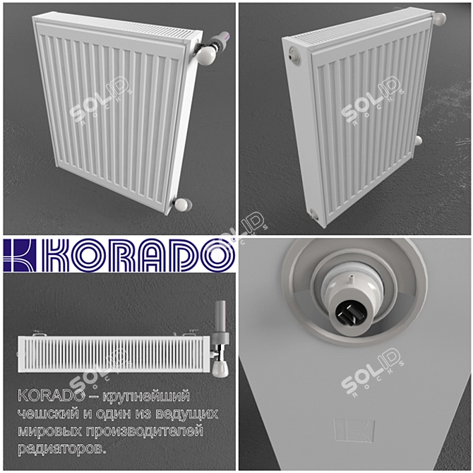 Korado 500x600 Panel Radiator 3D model image 1