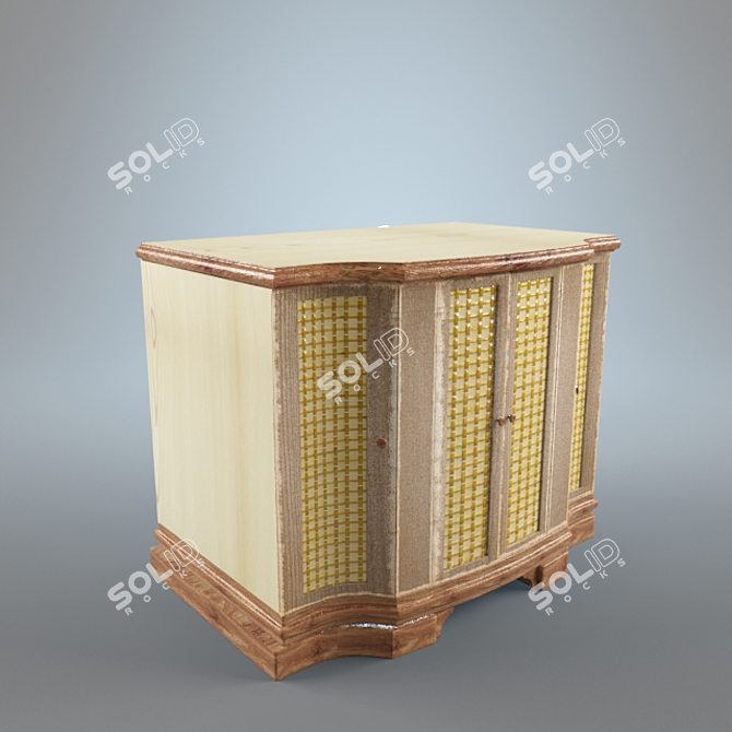 Classic Chinese Style Chest of Drawers 3D model image 1