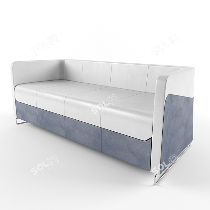 3-Seater Sofa in Granite 3D model image 1