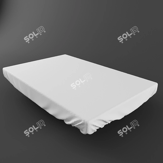 Versatile High-Detail Mattress 3D model image 1