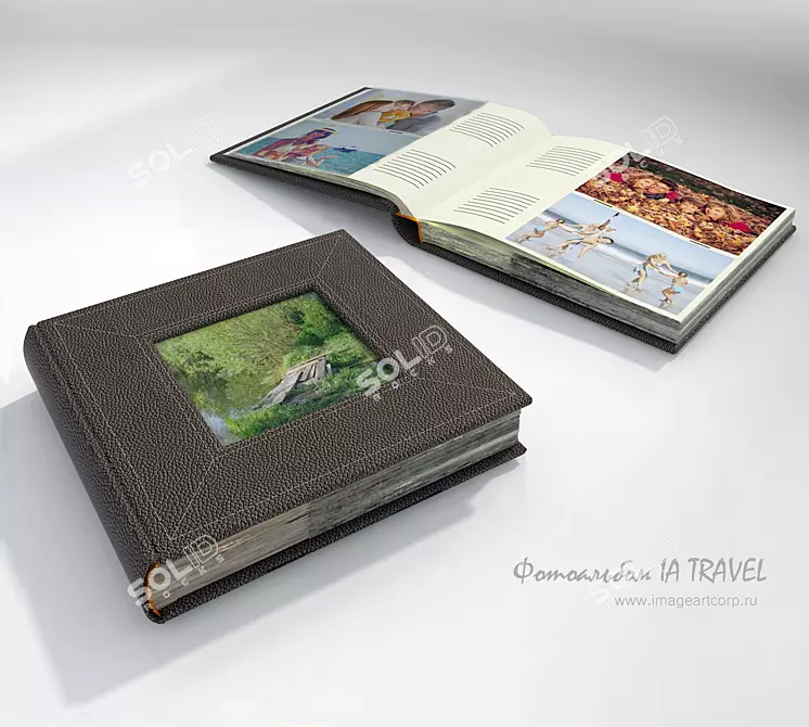 Travel Memories Photo Display 3D model image 1