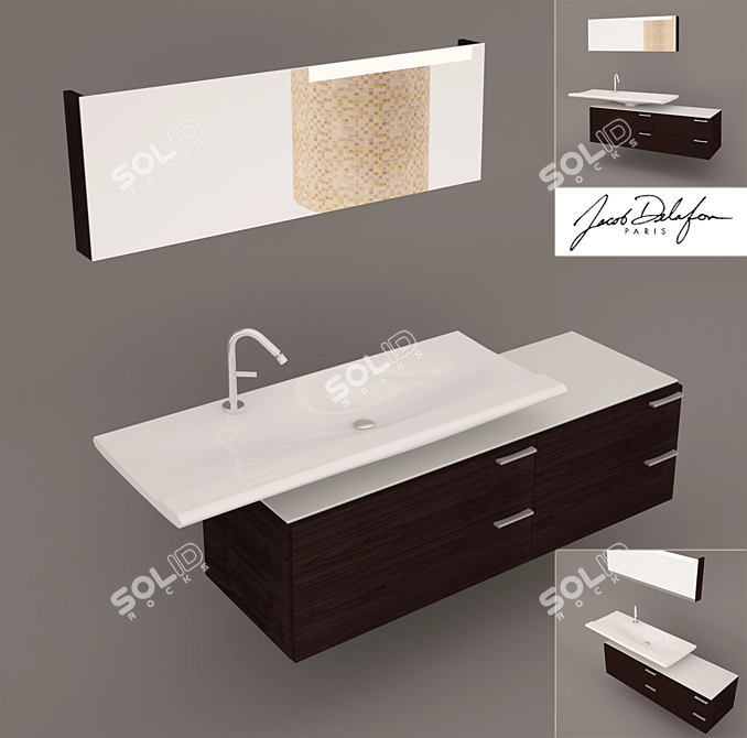 JD Stillness Bathroom Furniture 3D model image 1