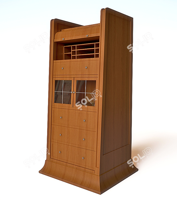 Elegant Liquor Storage for Office 3D model image 1