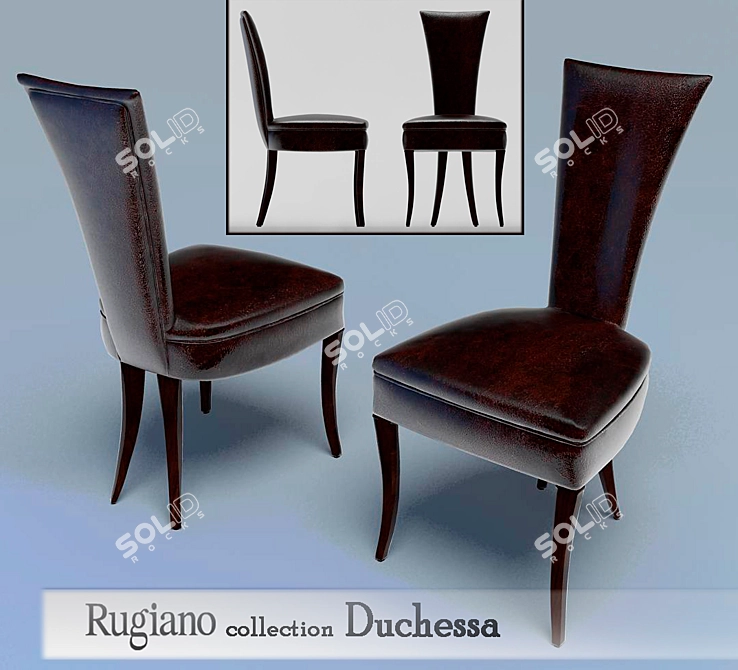  Elegant Rugiano Duchessa Chair for Classy Décor. 3D model image 1