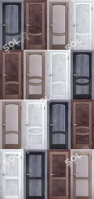 Elegant Doors for Bella Cosa 3D model image 1