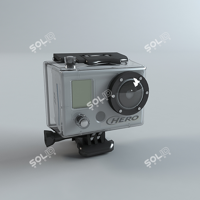 Versatile GoPro Hero Camera 3D model image 1