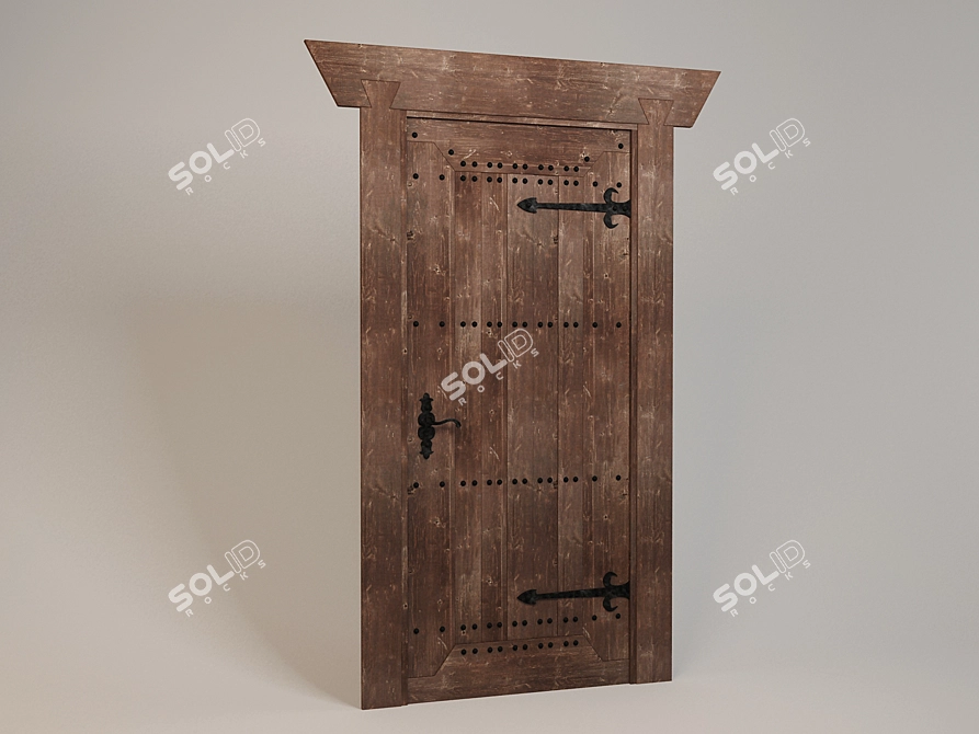 Russian Style Heritage Door 3D model image 1