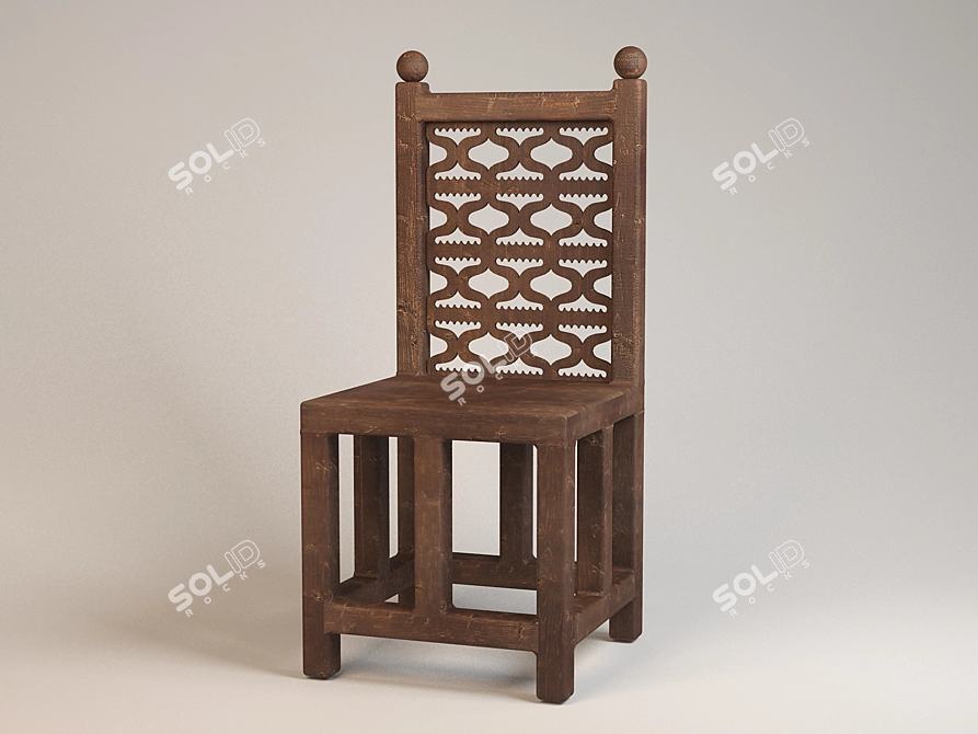 Russian Heritage Chair 3D model image 1