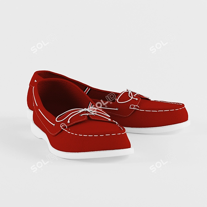 Storm Women's Barcelona Suede Moccasins 3D model image 1