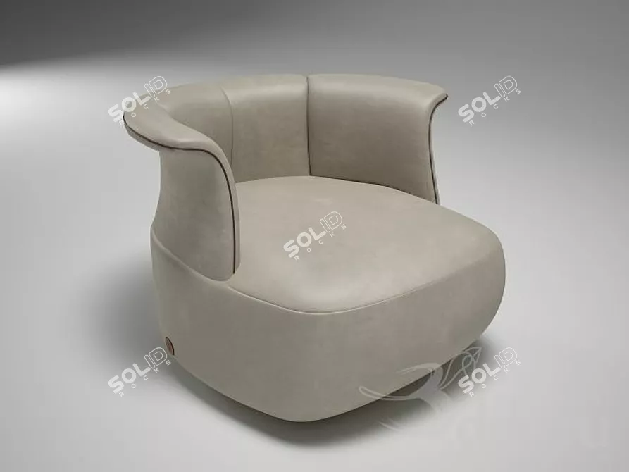 Luxury Fendi Calyx Armchair 3D model image 1