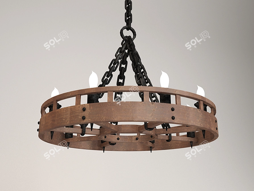  Russian Heritage Chandelier 3D model image 1