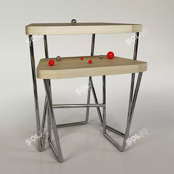 Makran Tables: Stylish & Functional 3D model image 1